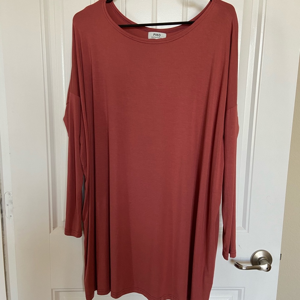 PIKO long sleeve swing dress SMALL